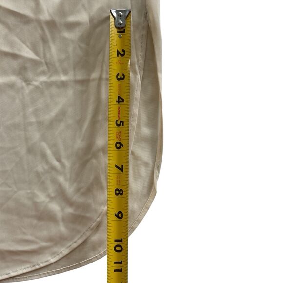 Vtg Nylon Half Slip Henson Kicknick 35” Long Side Curved Slit Women’s L - Picture 3 of 8